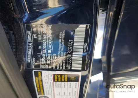 2015 Mercedes-Benz Glk 350 4Matic из США, поврежденный, VIN WDCGG8JB6FG391321